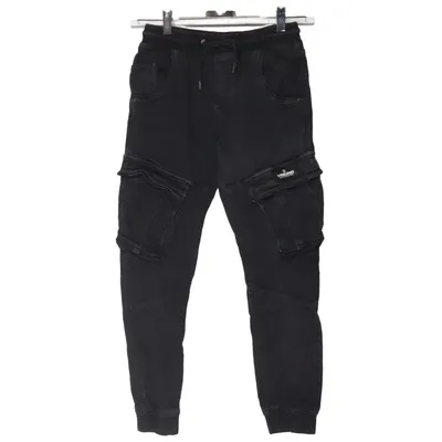 Pantalon cargo (Noir) de Vingino Coton, Élasthane, Polyester
