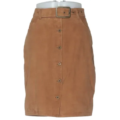 Läderkjol (Brun) från Conleys Skinn, Polyester