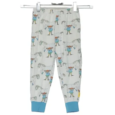 Pyjamasbyxor (Vit, Blå, Flerfärgad) från Pippi Långstrump Bomull, Elastan