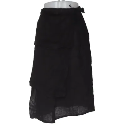 Jupe portefeuille (Noir) de Charme Mode Lin