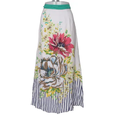 Skirt (White, Multicolored) from Steps Cotton, Viscose