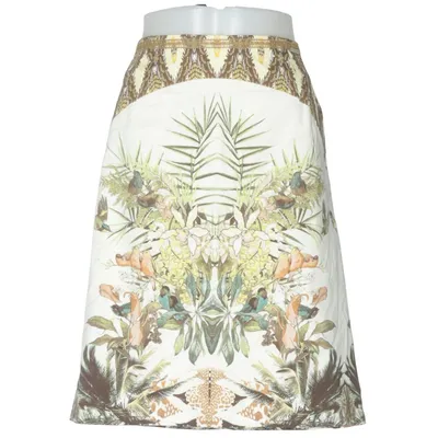 Jupe (Blanc, Multicolore) de Modee Coton, Élasthane, Polyester