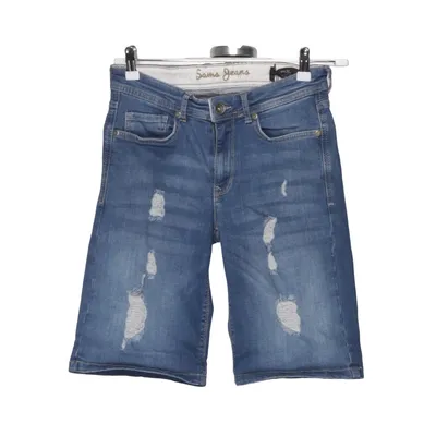 Denim shorts (Blauw) van Sams Jeans Katoen, Elastaan, Modal, Polyester