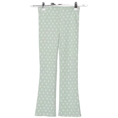 Leggings (Green, White) from Infinity Kids Elastane, Polyester, Viscose