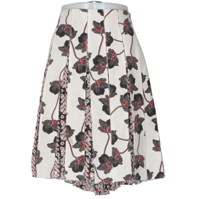 Kjol (Beige, Svart, Flerfärgad) från Dorothee Schumacher Metallfiber, Polyester, Silke