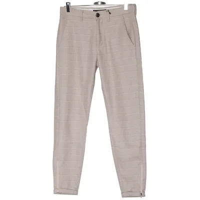 Kostymbyxor (Pisa Tar Beige Check Pant) från Gabba Elastan, Polyester, Viskos