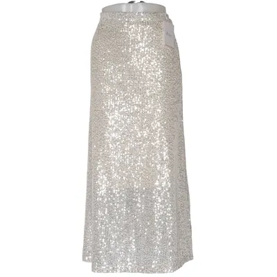 Jupe longue (Beige) de New Collection Élasthane, Polyester, Viscose