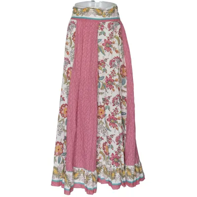 Långkjol (Rosa, Flerfärgad) från Eleven Bomull