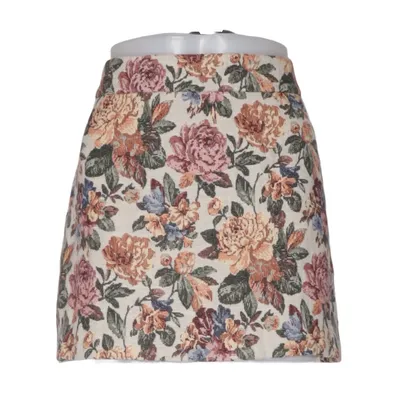 Jupe (Beige, Multicolore) de Zara Basic Collection Coton, Polyester