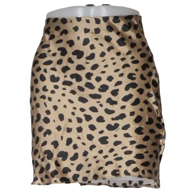 Jupe (Beige, Noir) de Réalisation Soie