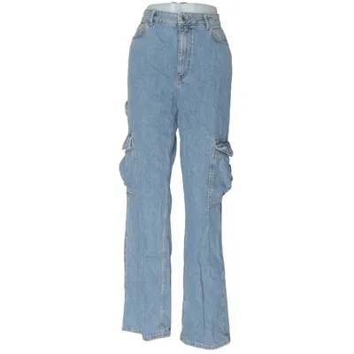 Cargobyxor (Blå) från New Look Denim Bomull, Polyester