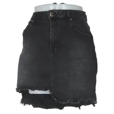Jupe en jean (Noir) de Oneteaspoon Coton, Élasthane, Polyester