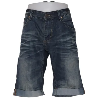 Denim shorts (Blauw) van Shine Original Katoen, Elastaan