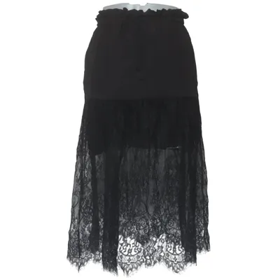 Kjol (Svart) från Custommade Polyester, Silke, Viskos