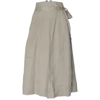 Långkjol (Beige) från Alba Moda Bomull, Linne