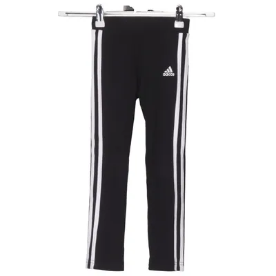 Leggings (Zwart, Wit) van Adidas Katoen, Elastaan