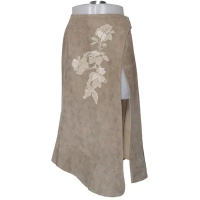 Lædernederdel (Beige) fra Imitz Læder