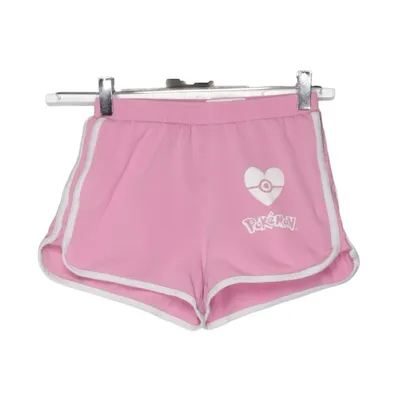 Trainingsshorts (Roze, Wit) van Zara Katoen, Elastaan