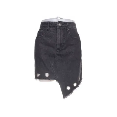 Denim skirt (Black) from Liquor N Poker Cotton