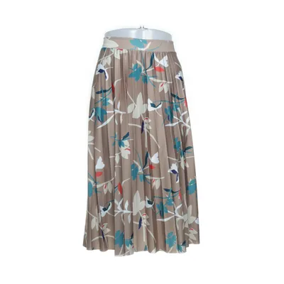 Kjol (Beige, Flerfärgad) från M&S Collection Elastan, Polyester