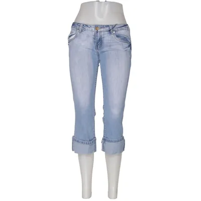 Jean (Bleu) de Revers Jeans Coton, Élasthane