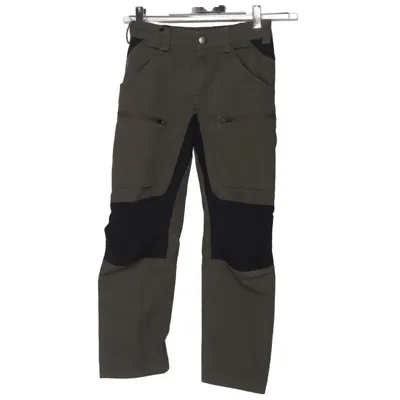 Outdoor pants (Green, Black) from Lundhags Organic cotton, Polyurethane, Recycled polyester
