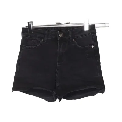 Denim shorts (Zwart) van Bershka Denim Collection Katoen, Elastaan