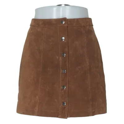 Leren rok (Bruin) van Stradivarius Katoen, Polyester