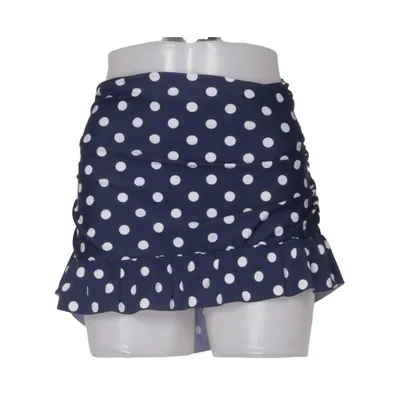 Jupe-short (Bleu, Blanc) de Swimwear Élasthane, Polyamide