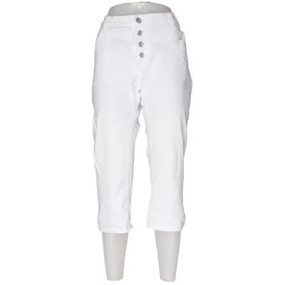 Driekwart broek (Wit) van Laulia Denim Makers Katoen, Elastaan