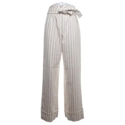 Pants (Off-white, Gray) from Sézane Cotton, Linen