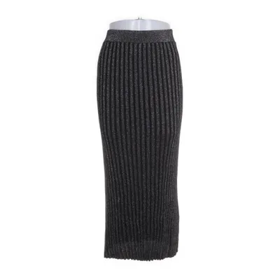 Kjol (Svart, Silverfärgad) från Gina Tricot Polyamid