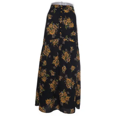 Maxi nederdel (Sort, Gul, Flerfarvet) fra Boohoo Polyester