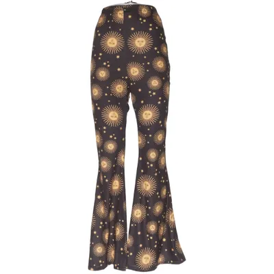 Palazzobyxor (Svart, Gul) från Rokoko Elastan, Polyester