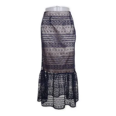 Maxi skirt (Beige, Blue) from ASOS Polyester