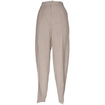 Stoffhose (Sewn Pleat Wool Trousers) von Totême Baumwolle, Polyester, Wolle