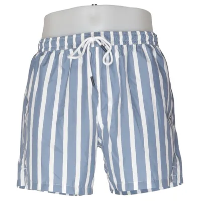Swim shorts (Blue, White) from Gran Sasso Recycled polyester