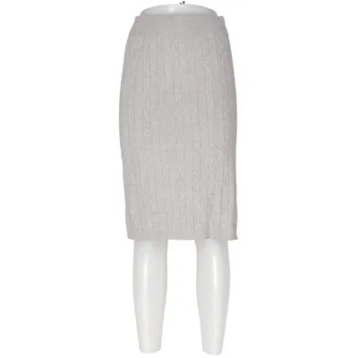 Skirt (Gray) from Les Étoiles Claires Cashmere, Merino wool, Polyamide