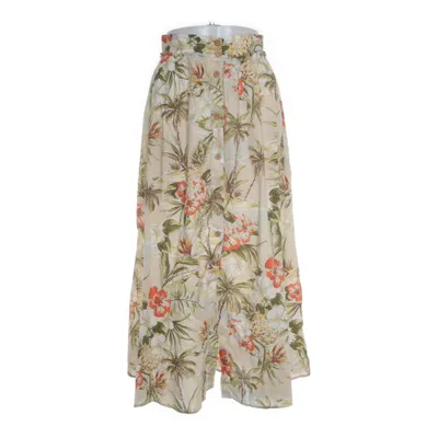Maxi skirt (Beige, Multicolored) from Zara Basic Z1975 Denim Cotton