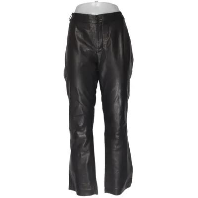 Læderbukser (Sort) fra Dranella Elastan, Læder, Polyester