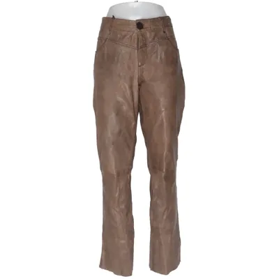 Leren broek (Bruin) van Auluna Leer, Polyester