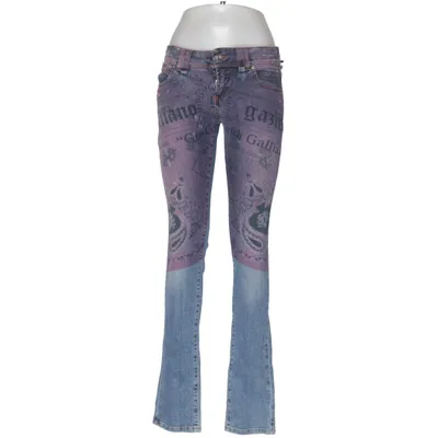 Jean (Bleu, Violet, Multicolore) de John Galliano Coton, Élasthane