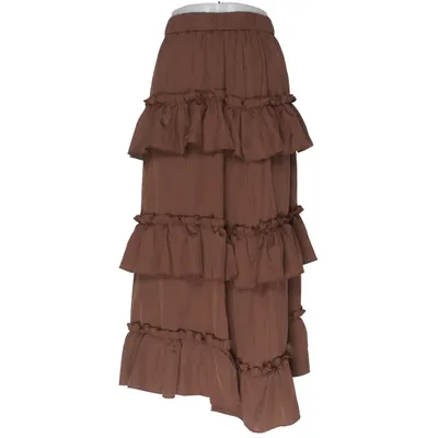 Långkjol (Brun) från Romwe Elastan, Polyester