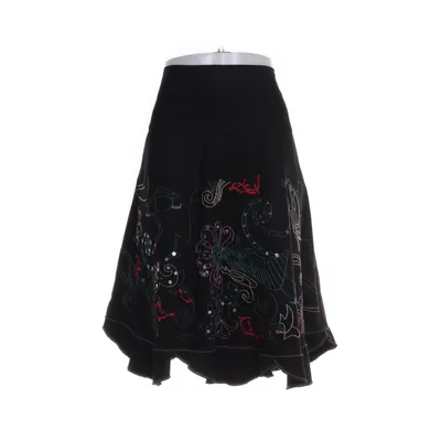 Skirt (Black, Multicolored) from Forever 18 Cotton