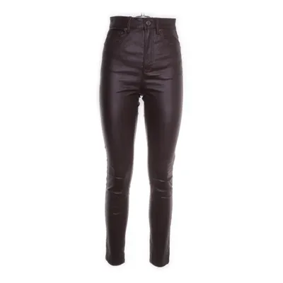 Leren broek (Bruin) van Stradivarius