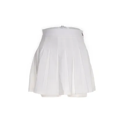 Kjol (Vit) från Bershka Polyester, Viskos, Elastan