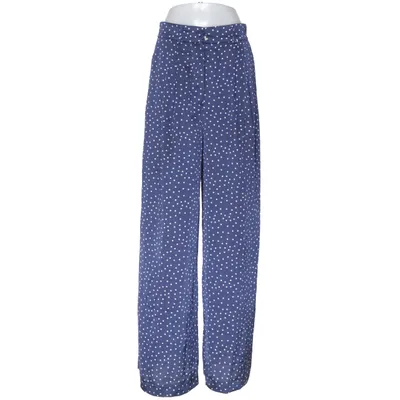 Palazzobyxor (Blå, Vit) från Mango Polyester, Polyuretan