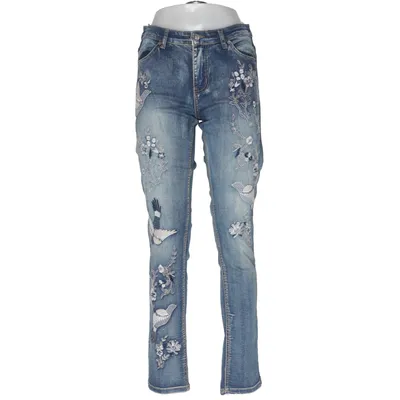 Spijkerbroek (Blauw) van Denim Katoen, Elastaan, Polyester
