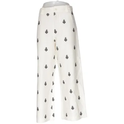 Palazzo pants (White, Black) from Zara Linen, Polyester
