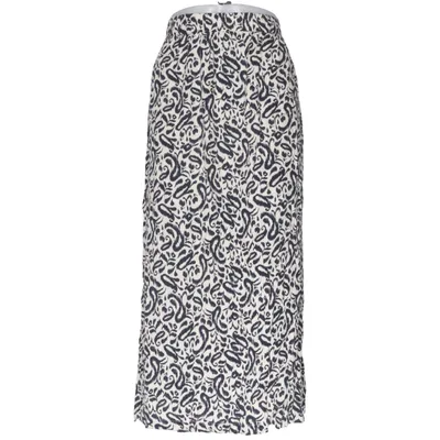 Jupe longue (Noir, Beige) de Ichi Viscose